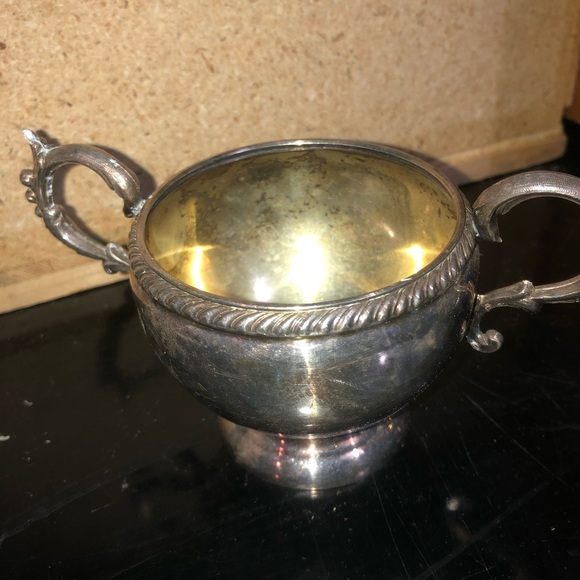 Vintage WM A ROGERS silver-plate md sugar bowls- tarnished but can be clean r - Picture 3 of 9